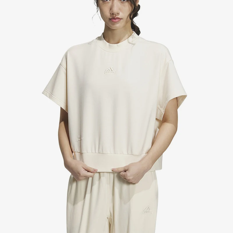 

adidas Summer New Women's Loose Round Neck T-shirt IM8868