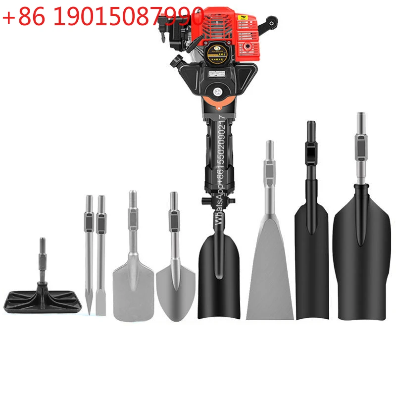 

Gasoline pick tree digger broken root and soil ball small excavator dig trench dig pit up tree move tree dig soil rammer