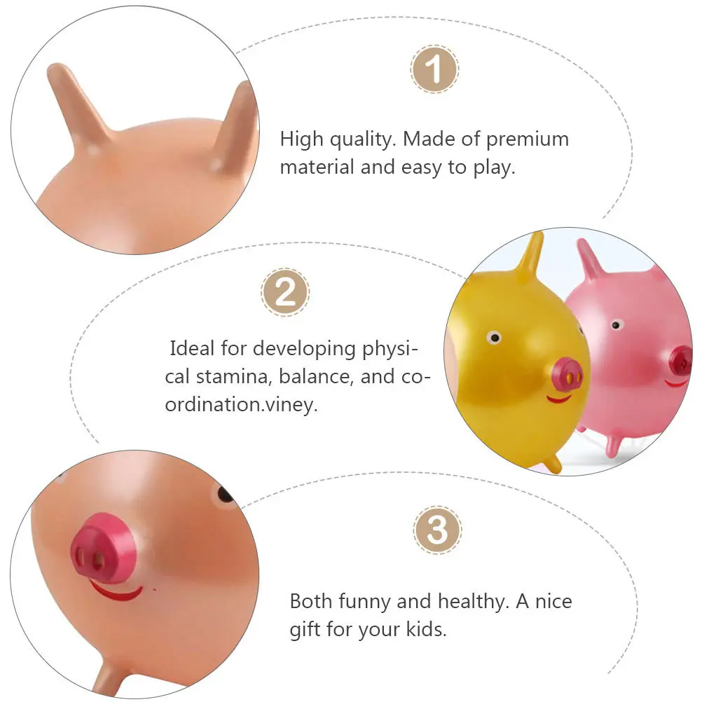 

Sheep Horn Hopping Thickened Pvc Kids Bounce For Balance Coordination Cartoon Animal Bouncing Ball Indoor Outdoor