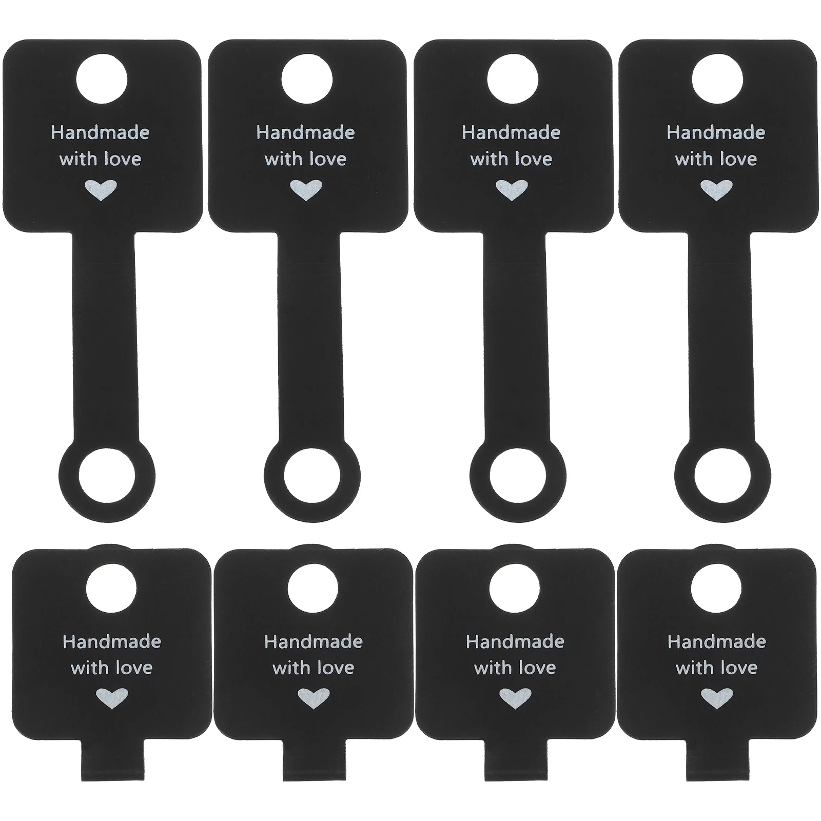 

100 шт. декоративных карточек-держателей из крафт-материала для демонстрации ожерелий, браслетов и мелких ювелирных изделий, удобные для переноски и хранения