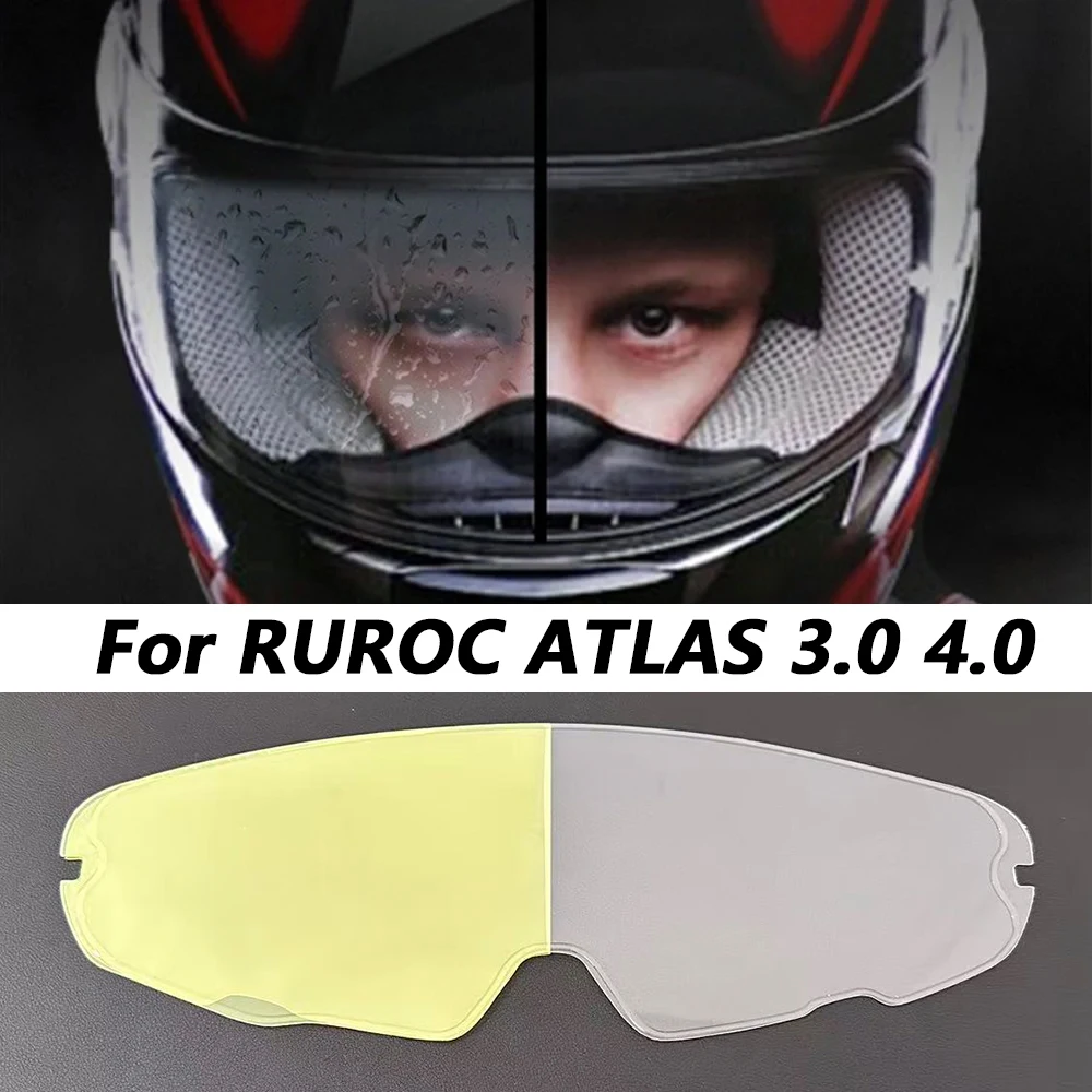 

Motorcycle Helmet Visor Anti Fog Film For Ruroc Atlas 3.0 4.0 Visor Clear Anti-Fog