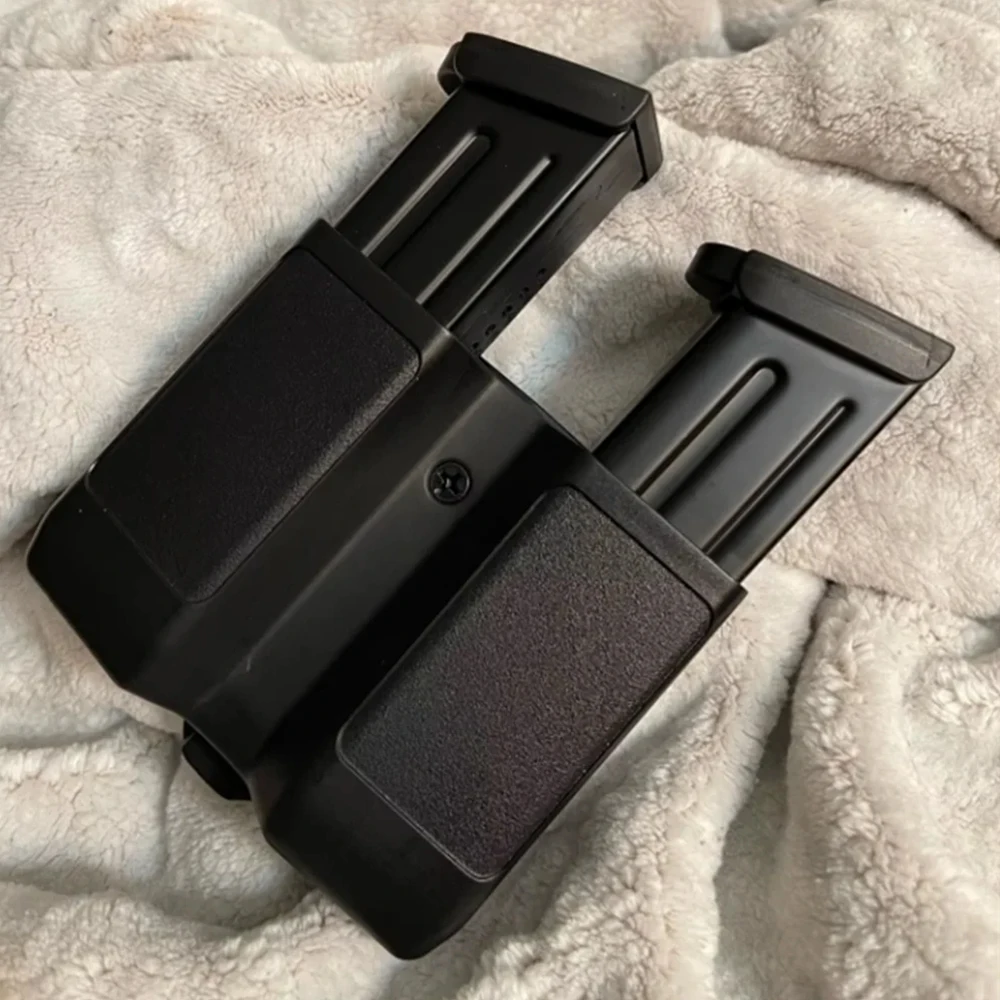 9mm Tactical Double Mag Pouch Belt-Clip Mag Pouch Quick-Draw Mag Pouch Outdoor Hunting Gear