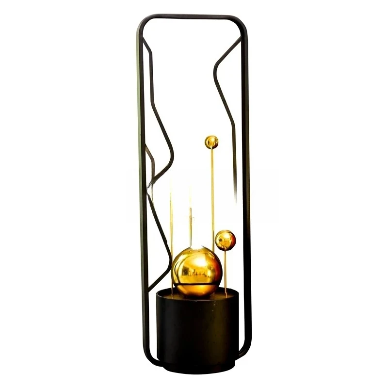 AAFloor-to-ceiling Light Luxury Flowing Water Circulation Fountain Water Feature Decoration Entrance Ornament Housewarming Gift