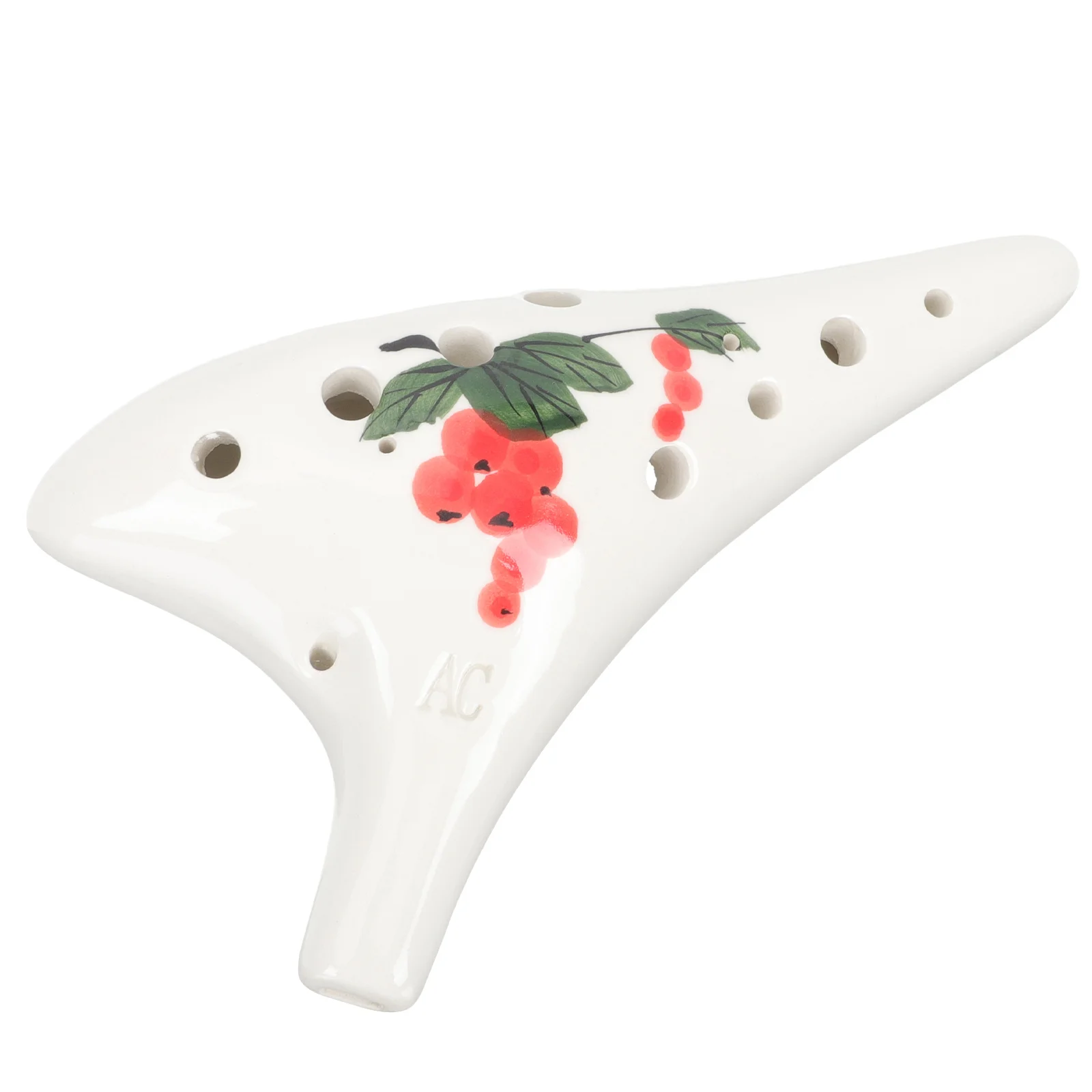 

12-Hole Beginner Ceramic Ocarina Practice Wind Instrument Durable Musical Instrument for Children and Adults