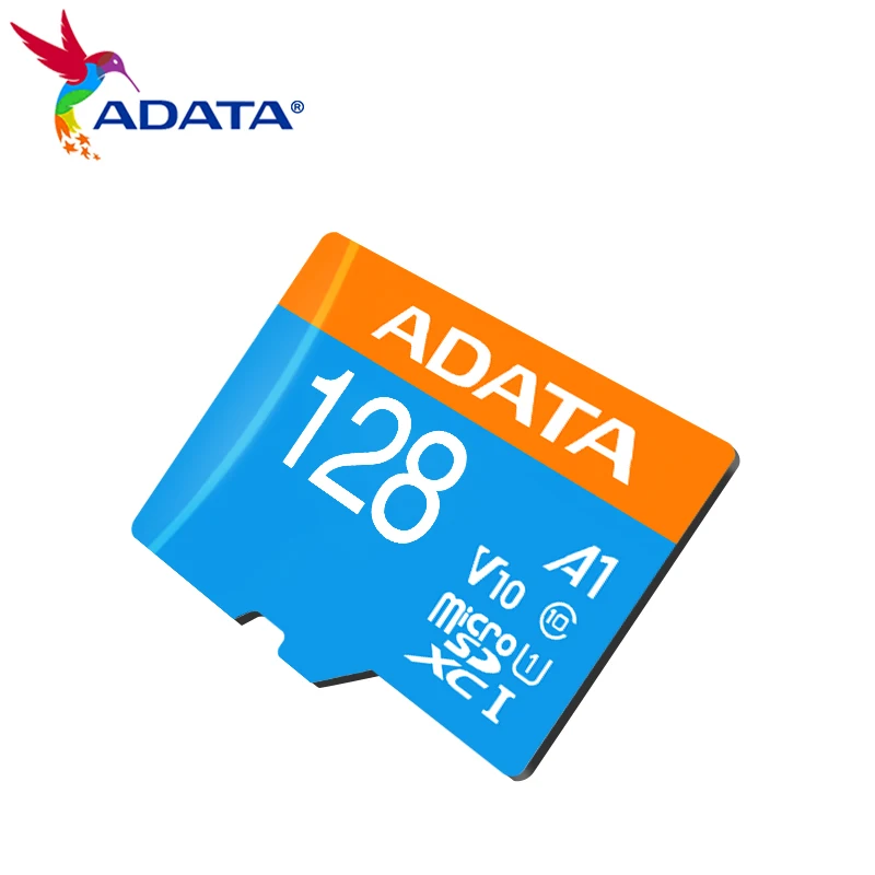 ADATA A1 V10 microSD Card 32GB 64GB 128GB 256GB Original Class 10 Memory Card for Phone Storage Flash TF Card with Adapter