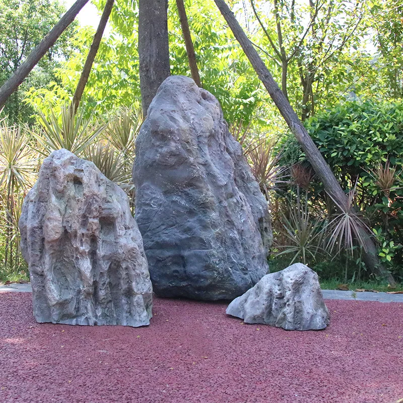 

Garden simulation rock checkerboard table model outdoor rockery pool garden landscaping