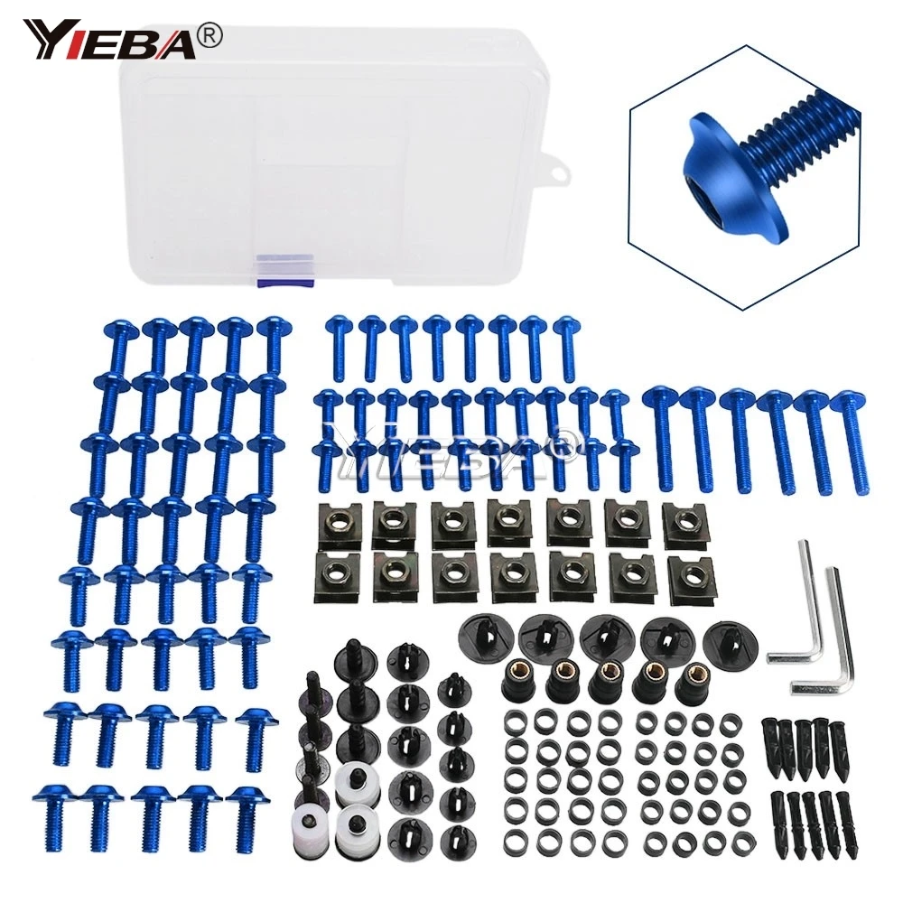 A Set M6 M5 Bodywork Screws Fairing Bolts Kit FOR SUZUKI GSX-R GSXR 600 750 1000 GSXR600 GSXR750 GSXR1000 K5 K6 K7 K8 K9 K11