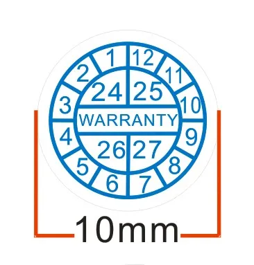 Autocollant universel rond pour ordinateur portable, autocollant de garantie ISub, sceau destructif Fraigle, autocollant de date Ashburn, 5mm, 10mm,