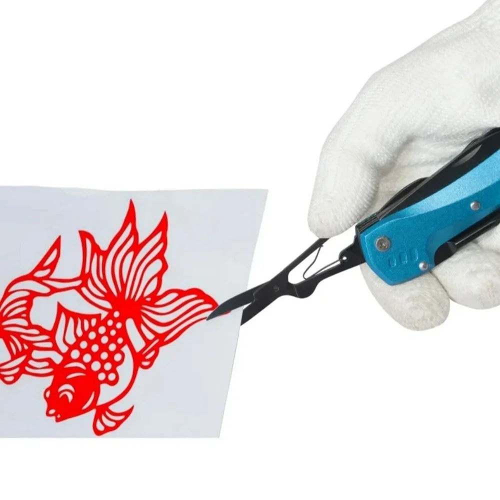 Multifunktionales Klappmesser aus Edelstahl mit Aluminiumlegierungsgriff – Geeignet für den Heimgebrauch und Outdoor-Camping (EDC-Werkzeug) – Detail 11