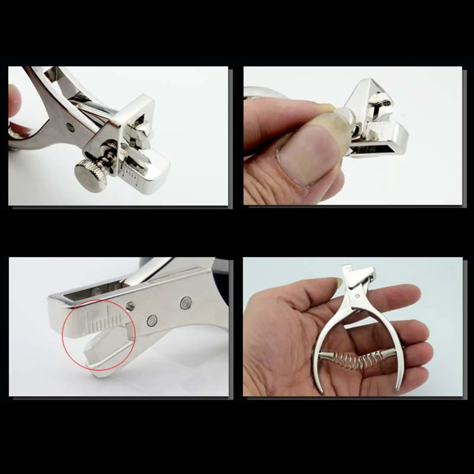 Pattern Notcher Tool Ergonomic Handle Zinc Alloy Punching Plier for Tailors DIY Sewing Paper Crafts and Designer Use