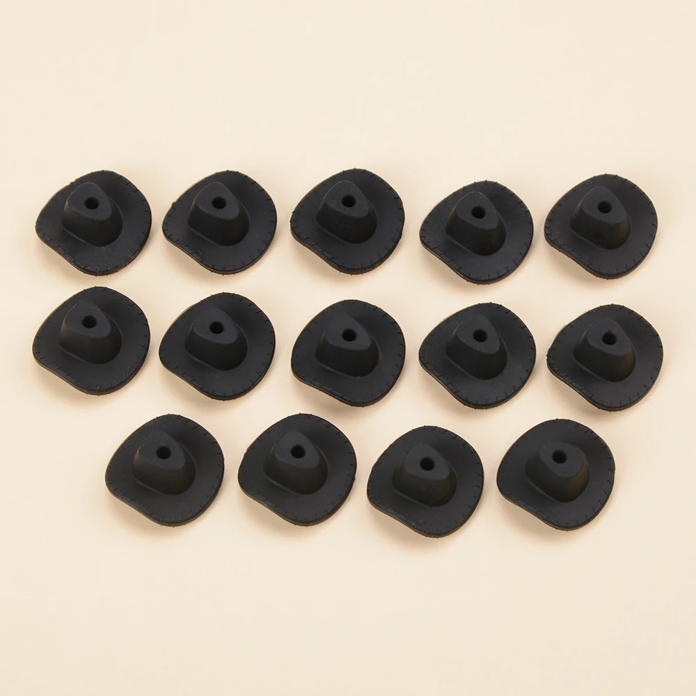 LOFCA 14-pack baby silicone beads cowboy hat shape baby teething beads suitable for DIY baby teething necklace bracelet