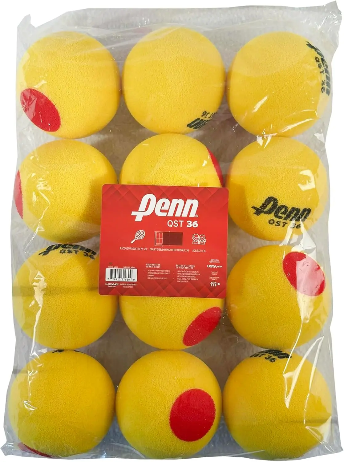 

Youth Foam Red Tennis Balls - 36-Pack for Beginners