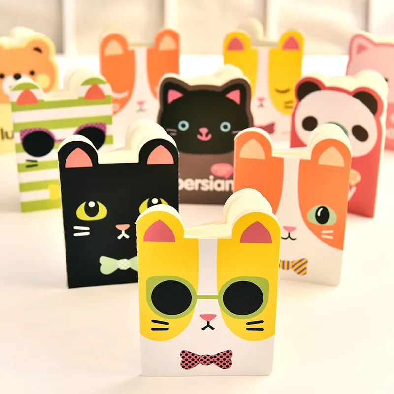 10 pz/lotto Carino Kawaii Piccoli Animali Notebook Alunni Nota Diario Creativo Mini Blocco Note Portatile Studente Premi papeleria coreana