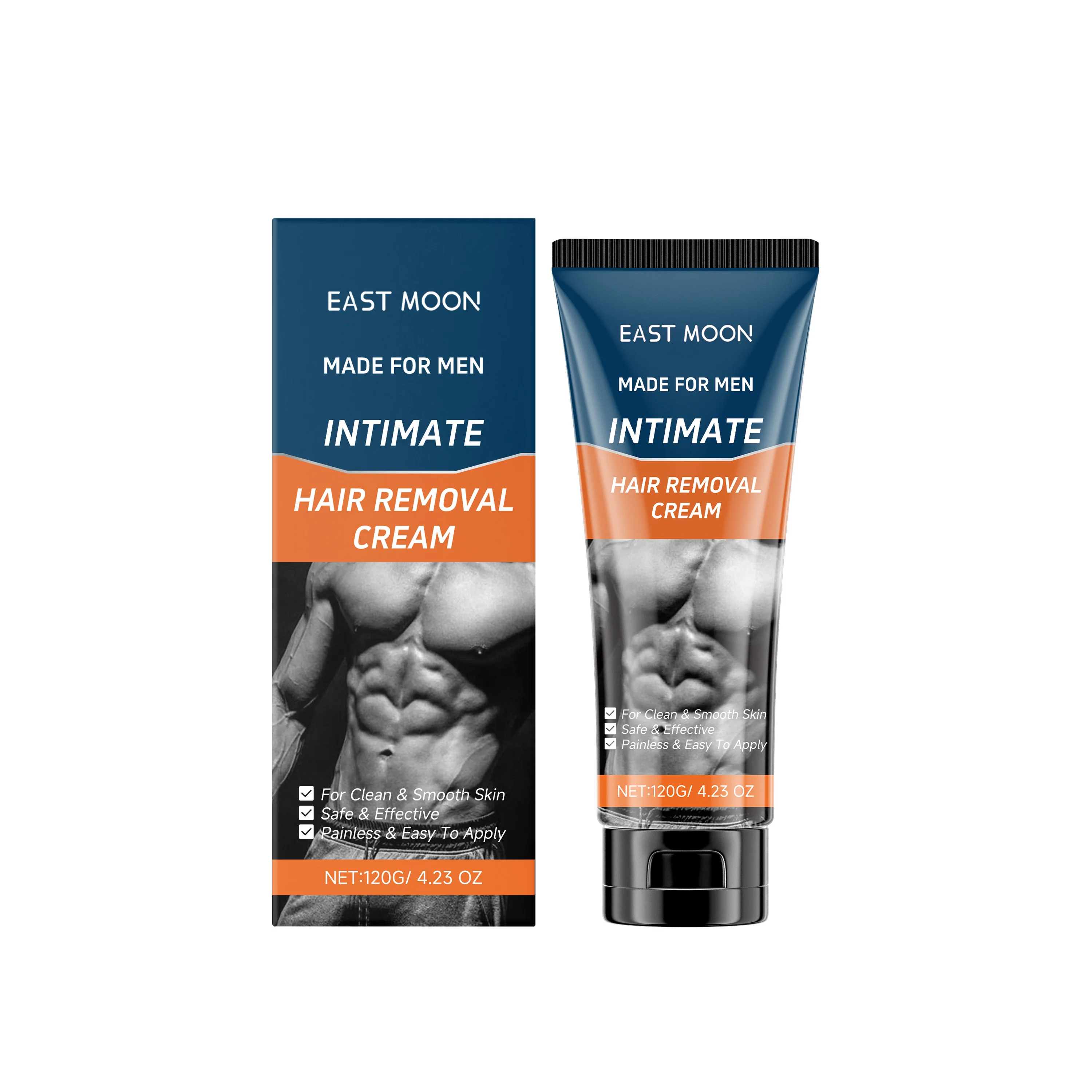 Men Hair Removal Cream Growth Inhibitor Gentle Painless Depilatory Cream For Male Chest Back Underarm Low Irritation Good Smell