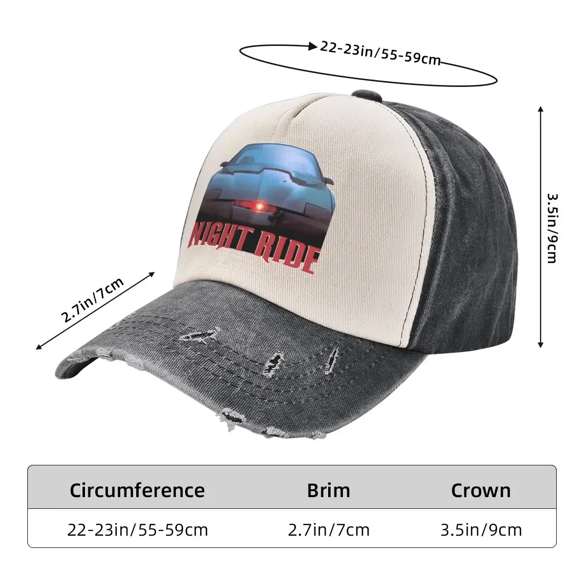 KITT - Knight Rider Cowboy Hat hard hat dad hat Sports Caps Hats For Men Women's image 6