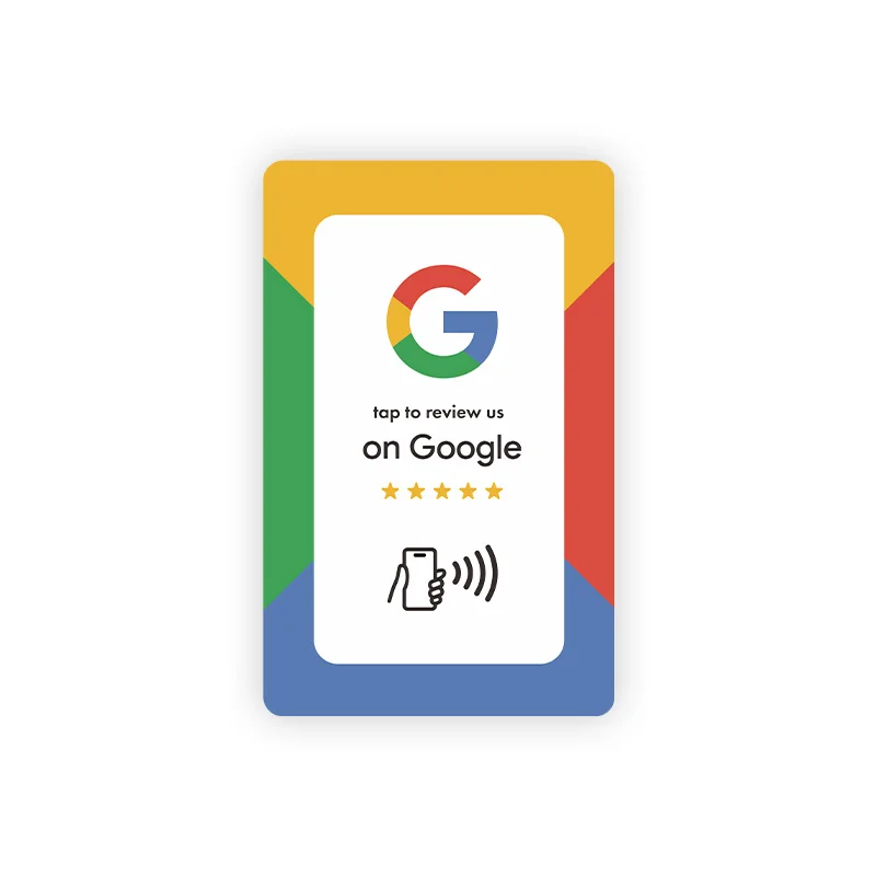 

HENNCER 1pcs Google Review Cards For Android/iPhone Tap URL Writing Social Business Review Cards Standard NFC Instagram