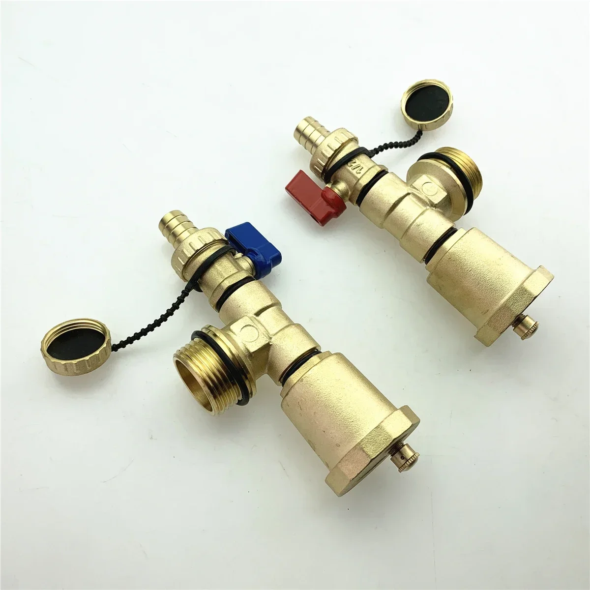 

Конец коллектора с подогревом пола, 1-дюймовый внешний провод, треххвостовая часть, автоматический коллектор выпускного клапана, красный и синий комплект