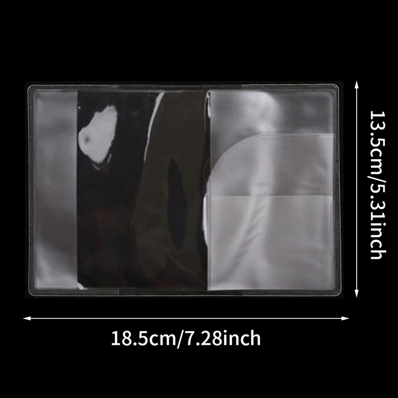 Transparent Passport Cover on Waterproof Document Bags Passport Protective Sleeve