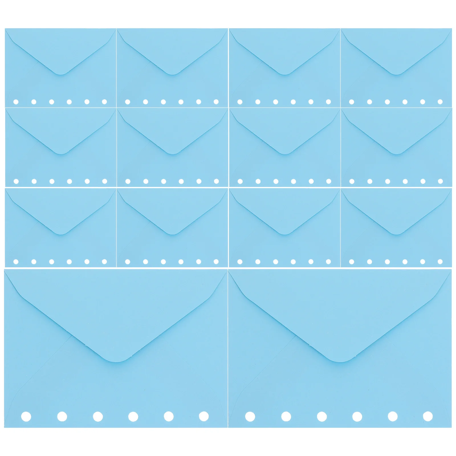 

30pcs Binder Envelope Pouch: 6-Hole A7 Loose Leaf Paper Holder Recycled Document Pocket For Cash Receipts School Office