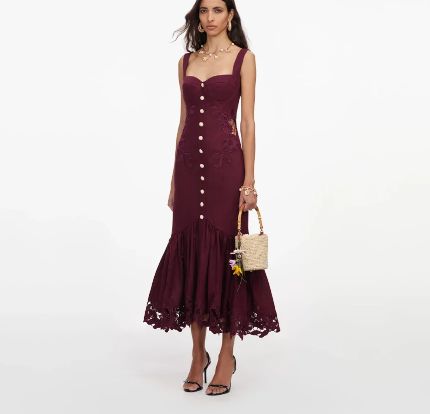 Customized Burgundy Spaghetti Strapless Sleeveless Gowns Women's Jersey Mermaid Ankle Length Evening Dresses Modern Style Dress
