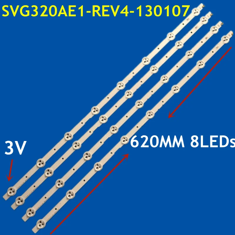 

10set LED Backlight Strip 8lamps SVG320AE1-REV4-130107 S320DB3-1 For KDL-32R400A KDL-32R423A KLV-32R421A KLV-32R426A