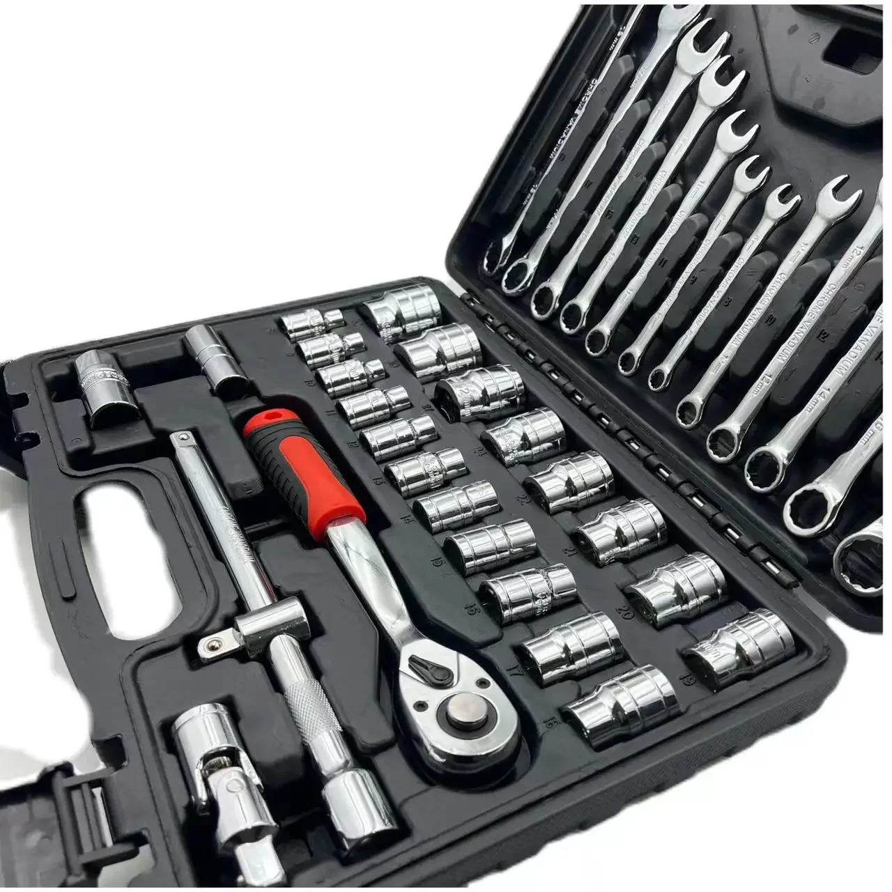 Mechanics Essential Home Hardware Box Car Repair 37PCS 1/2"Dr. Power Hand Tools Socket Set