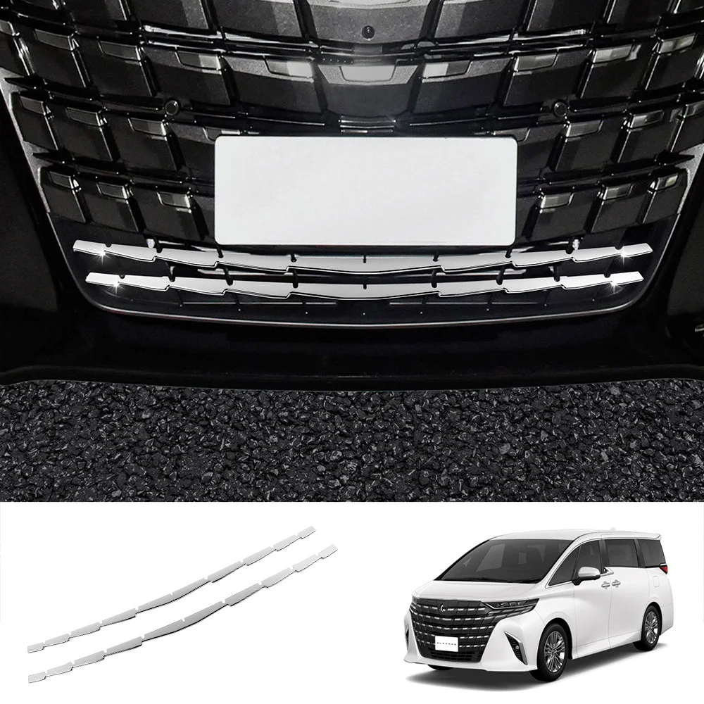 For Toyota Alphard Vellfire 40 Series 2023 2024 ABS Car Styling Down Bottom Grill Grille Cover Racing Grille Car Accessories