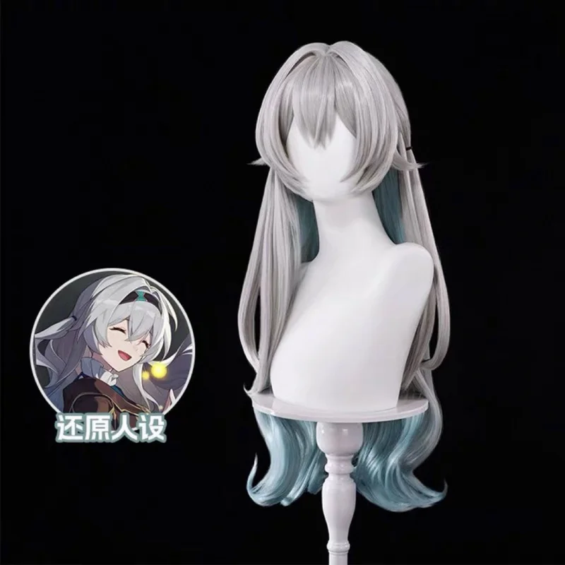 انهيار ستار قبة السكك الحديدية تدفق PatterncosplayWig مع فروة الرأس واقعية نمط مجعد طبيعي شعر مستعار ارتفع الداخلية صافي #4