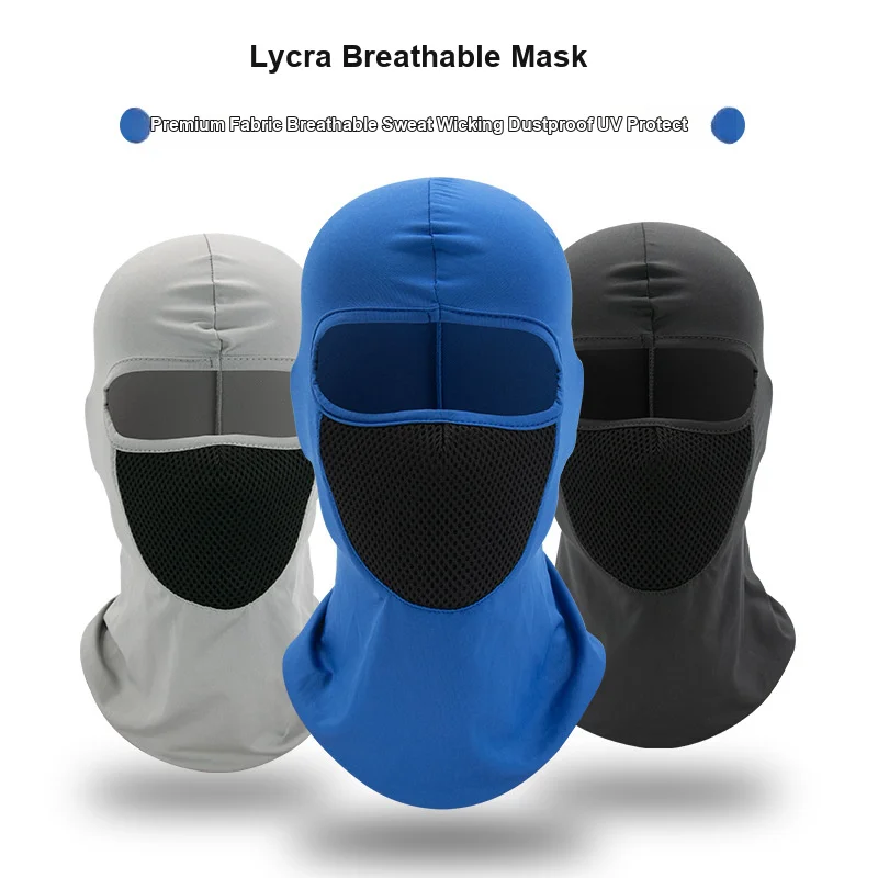 Cycling Face Mask Breathable Dustproof Windproof Head Cover Outdoor Sports Cap for Spring Autumn as Helmet Liner