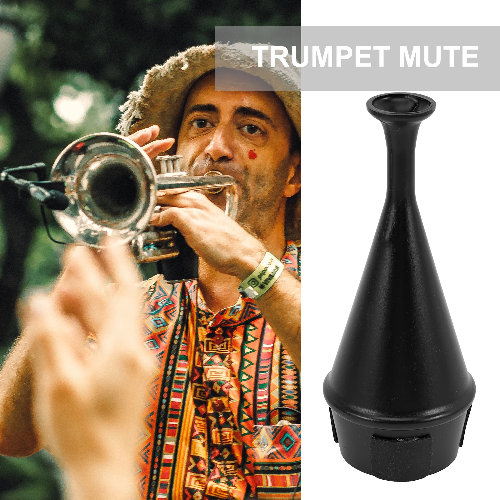 

Mute Trumpet French Horn for Metal Trombone Mutes Black Beginner Mouthpiece Parts