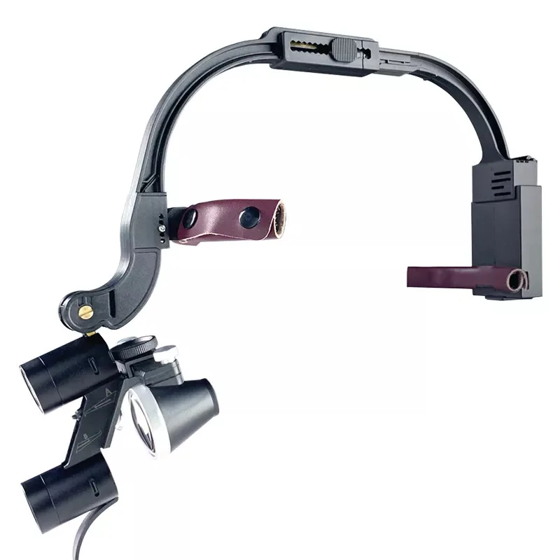 

Dental binocular magnifying glass 2.5 times 3.5 times 5W brightness adjustable shadowless headlight carton