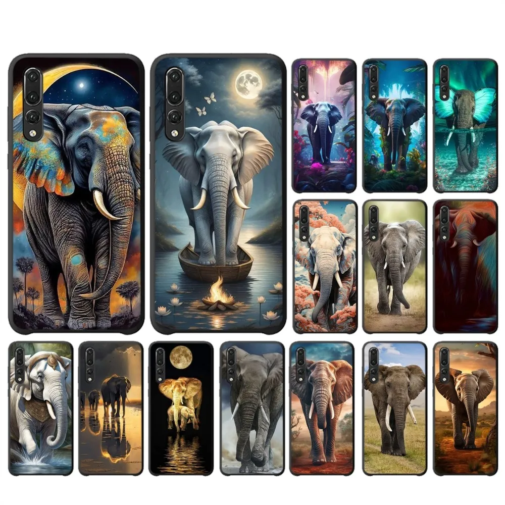 Elephant Phone Case For Huawei P 8 9 10 20 30 40 50 Pro Lite Psmart Honor 10 lite 70 Mate 20lite