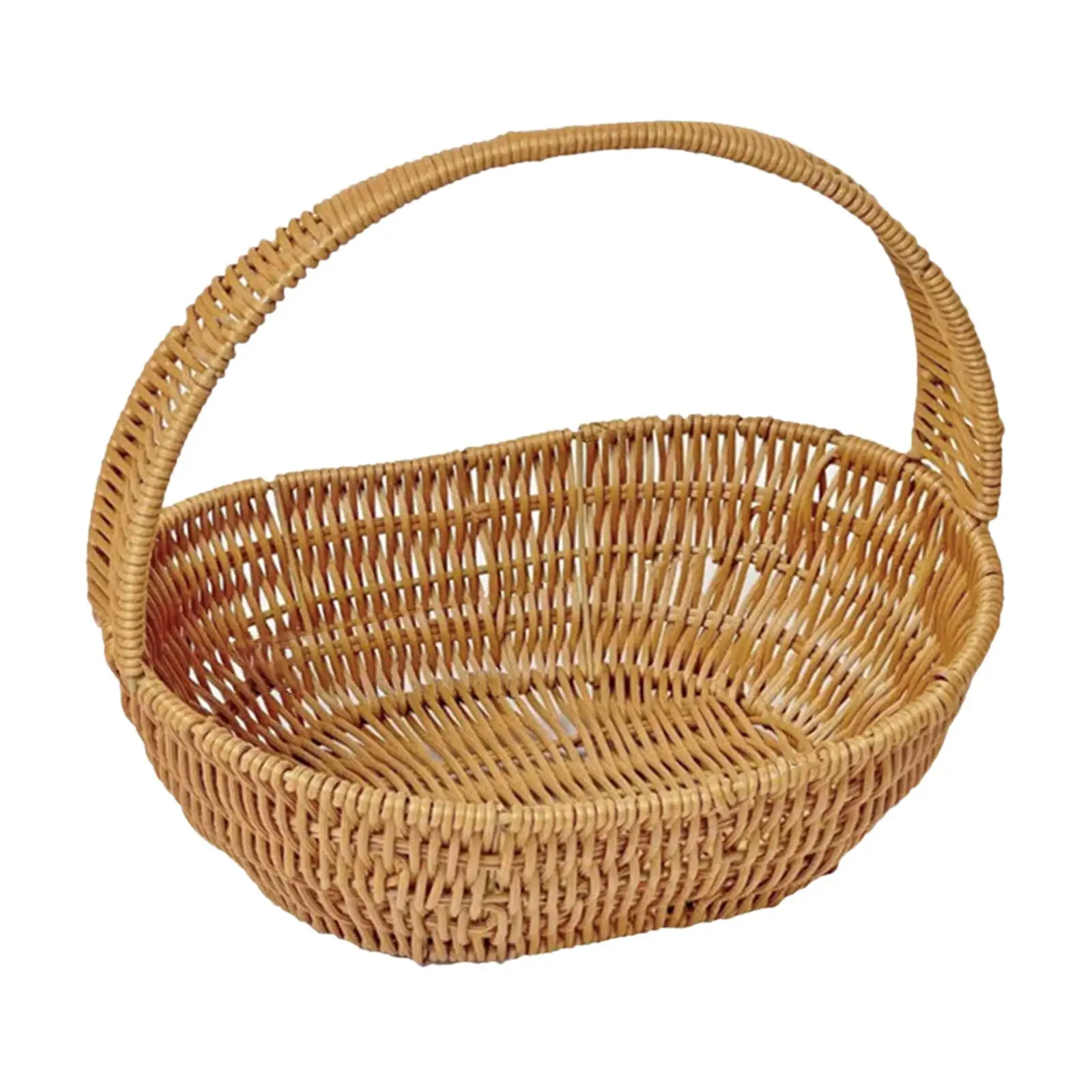 Storage Serving Basket Container Woven Grocery Baskets Picnic Basket Handwoven Storage Basket for Beach Shopping Hiking Kitchen Storage Serving Basket Container Woven Grocery Baskets Picnic Basket Handwoven Storage Basket for Beach Shopping Hiking Kitchen