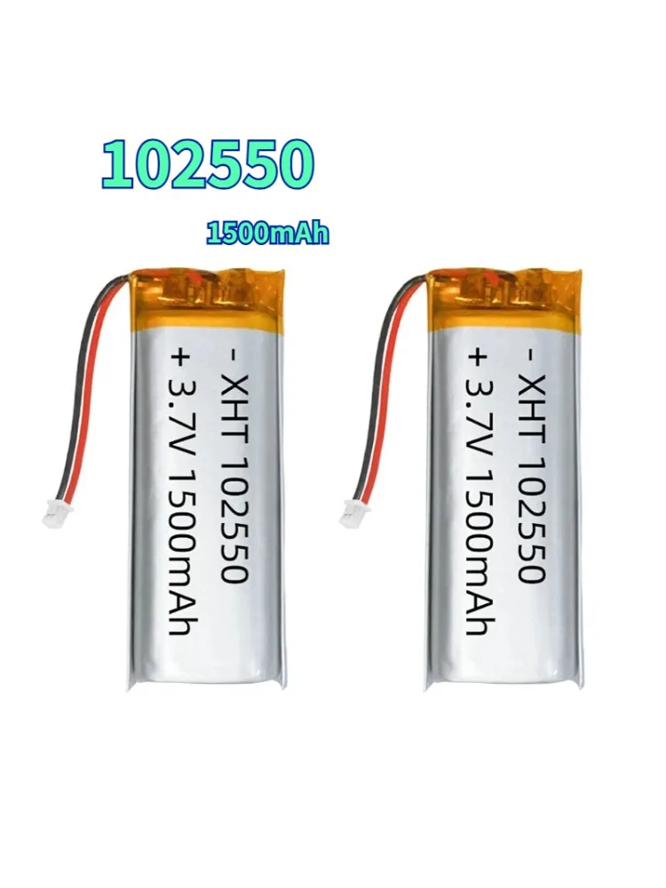 3,7V 102550 Lithium-Akku Li-Po-Akku 1500mAh Lipo Wiederaufladbare Li-Polymer-Batterien für Bluetooth-Lautsprecher Kopfhörer