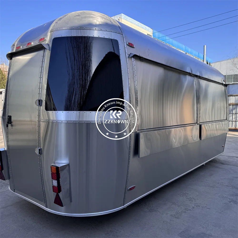 Customized Mobile Hot Dog Snack Trailer Ice Cream Cart Concession Coffee Ice Cream Fast Food Truck Fully Equipped view 2
