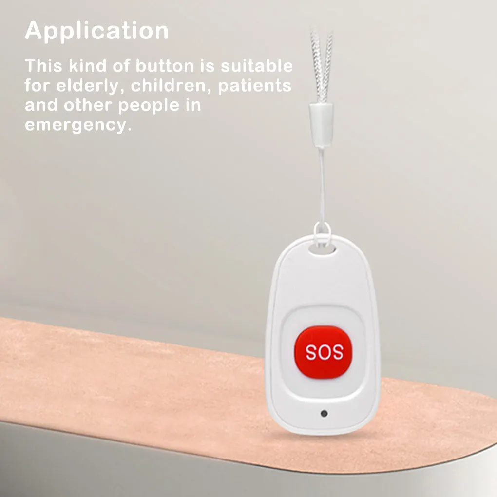 Mini Emergency Button Wireless Plastic Doorbell Call Alarm Outdoor Electronic Battery Operated Pressing Accessory