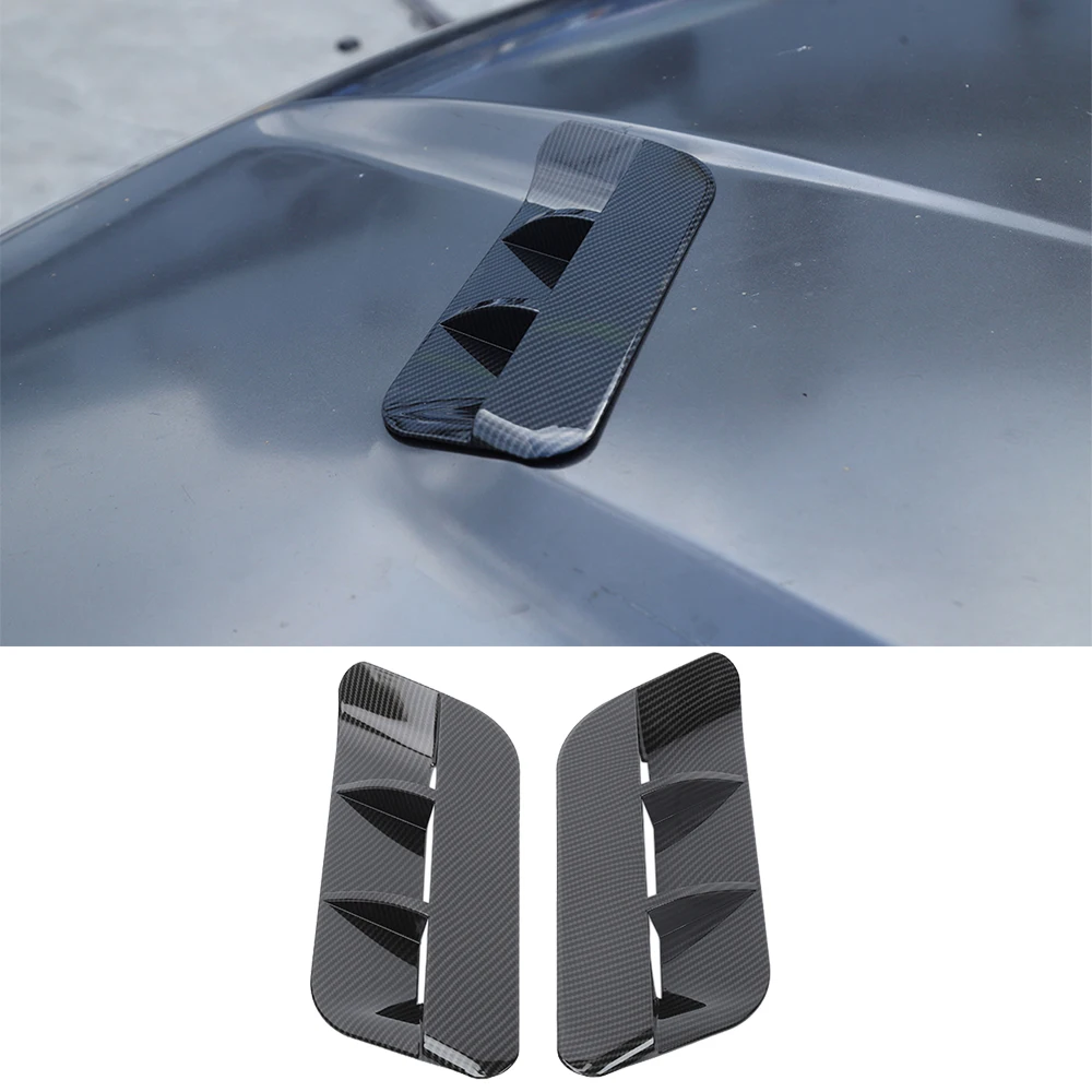 

Car Front Engine Hood Air Inlet Outlet Intake Vent Decoration Cover Trim for Dodge Challenger 2015-2022 Exterior Accessories