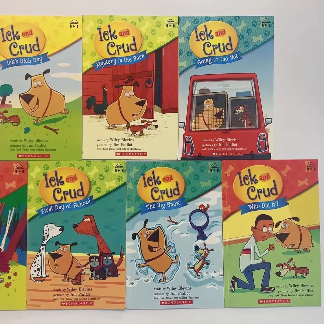 Seven brand-new, full-color illustrated children's storybooks featuring fat and skinny dogs.