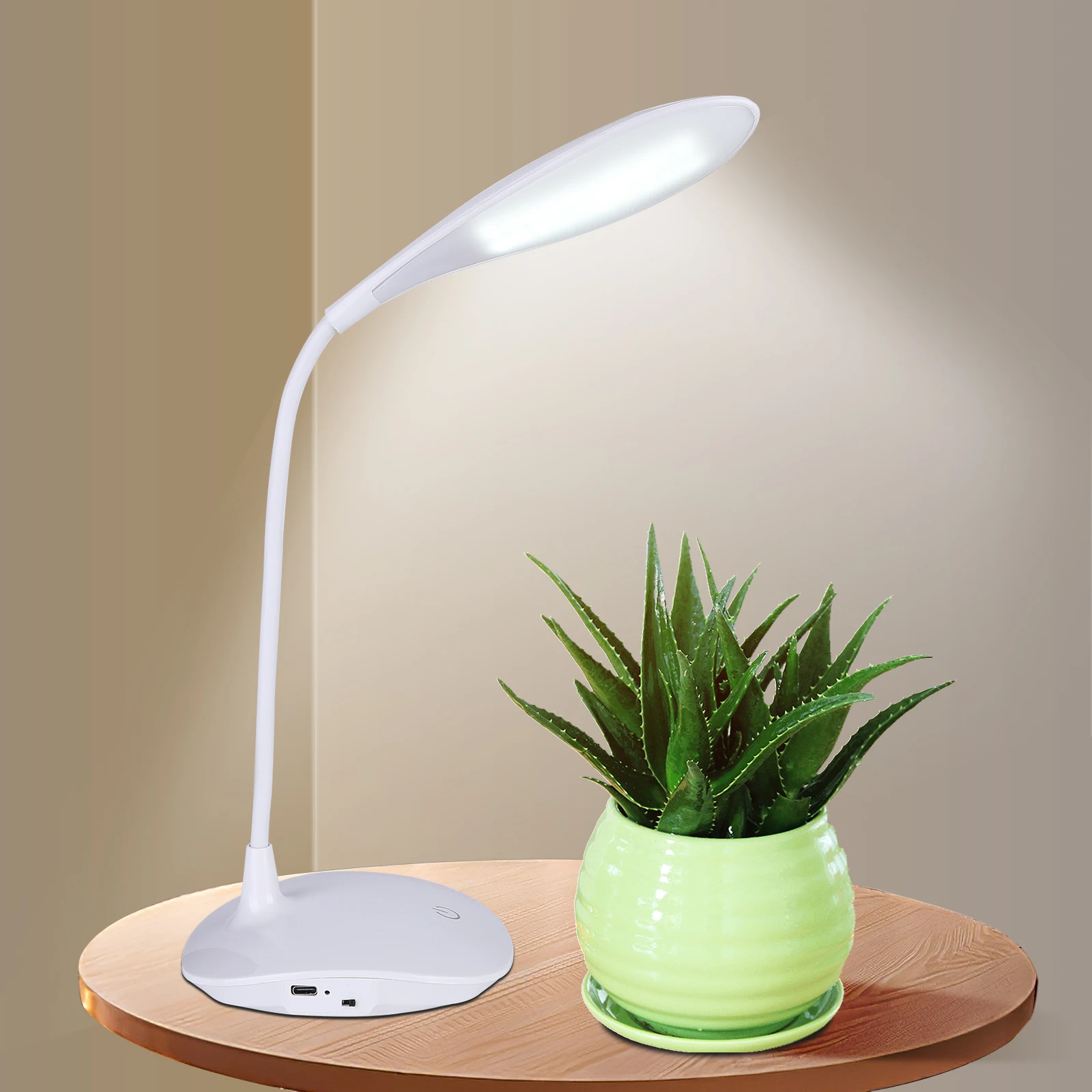 

LED Desk Lamp Foldable Dimmable Reading Light With 3 Color Temperatures And 3 Level Brightness Flexible Gooseneck Bedside Lamps