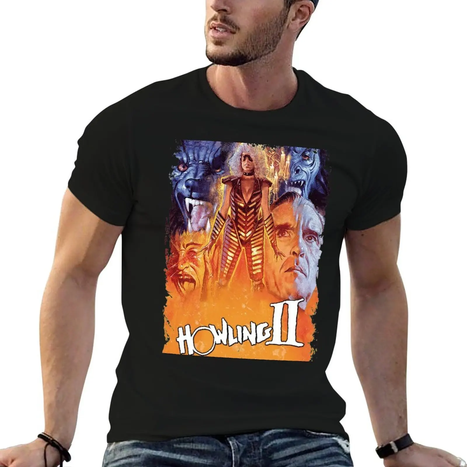 The Howling 2 (Grunge) T-Shirt man t shirt summer t shirt personalised t shirts for man graphic funny T-shirt