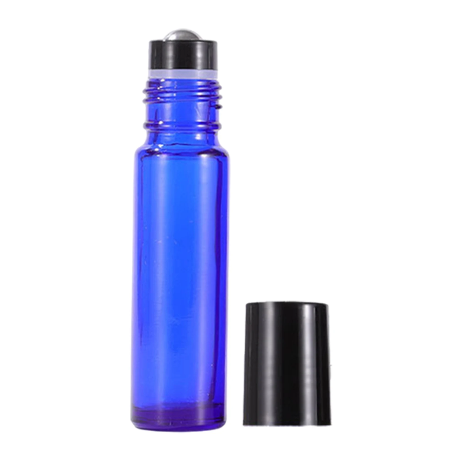 10 Pieces Glass Roll On Bottle 10ml Aromatherapy Essential Oil Vials Stainless