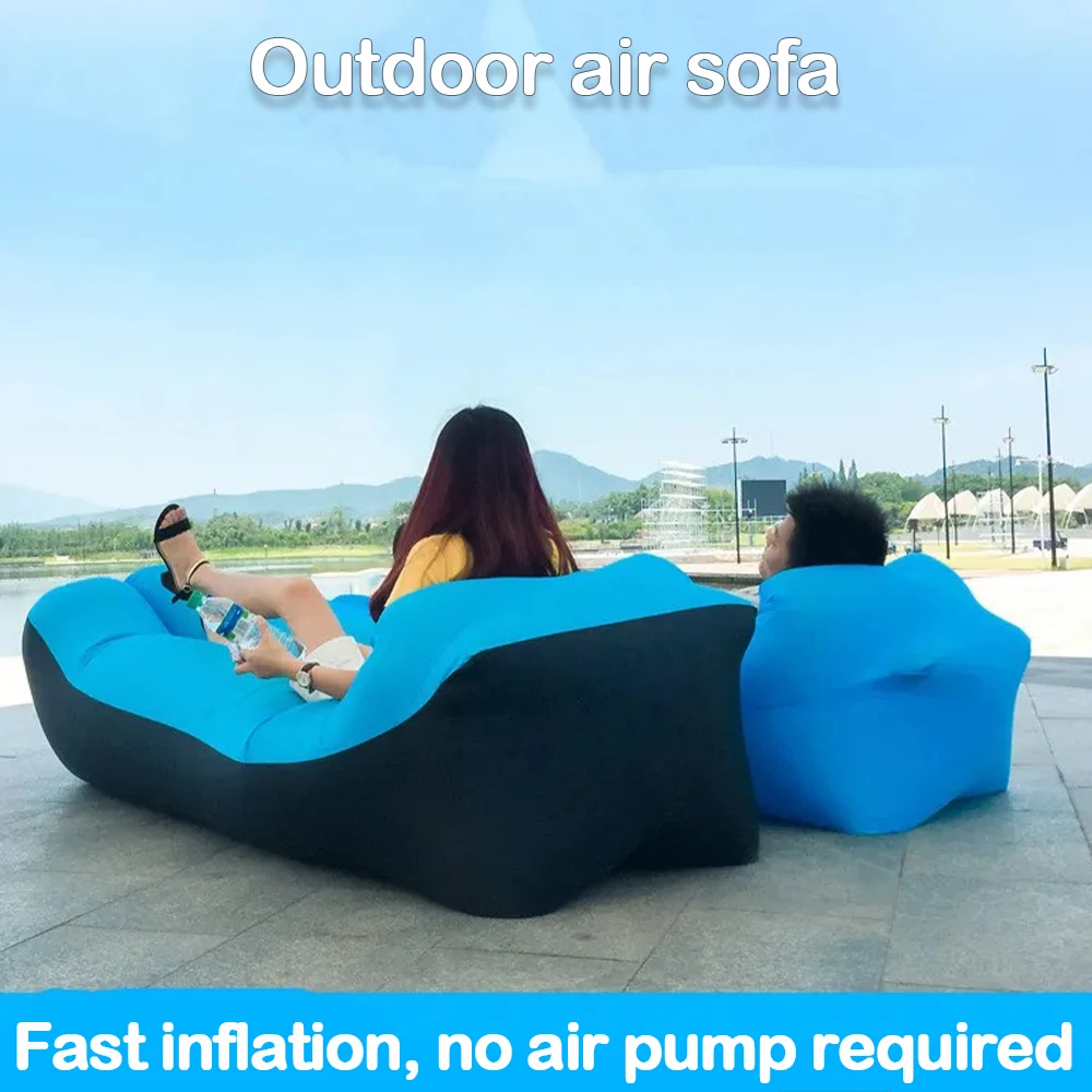 Outdoor Beach Air Sofa Portable Inflatable Sofa Outdoor Camping Party Music Festival Good Quality Inflatable Lazy Mattress Sofa