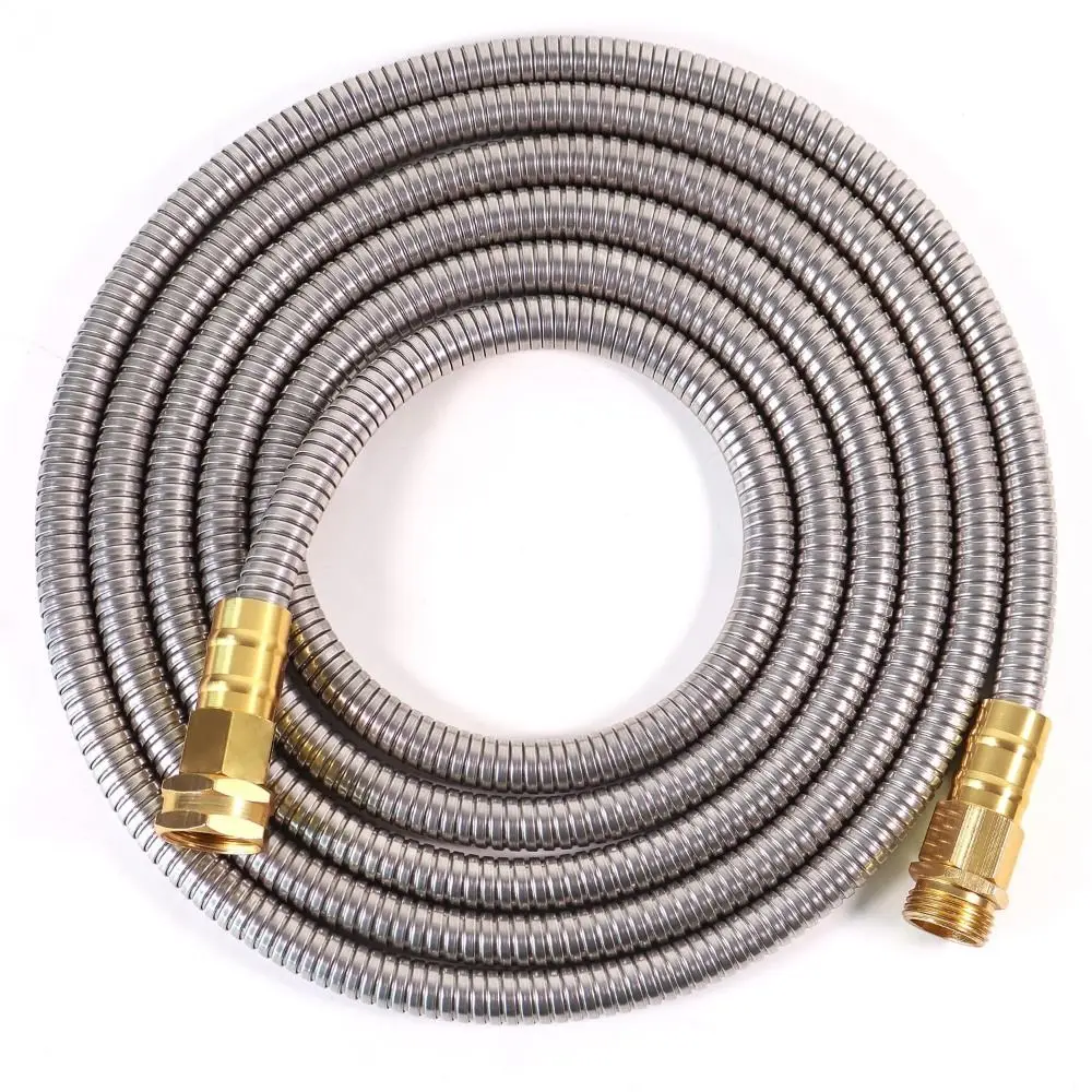 สายฝักบัวสแตนเลสเสริมท่อต่อป้องกันการระเบิดแรงดันสูงป้องกันการรั่วซึมฝักบัวมือถือสายยางห้องน้ำ