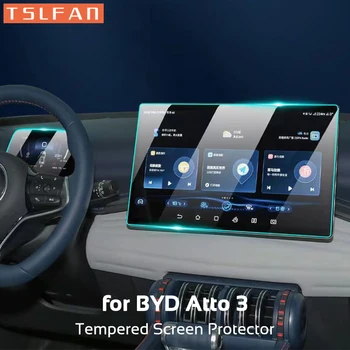 Tempered Glass Screen Protector Film For BYD Atto 3 Yuan Plus 2022-2023 Instrument Navigation Protective Cover Car Accessories