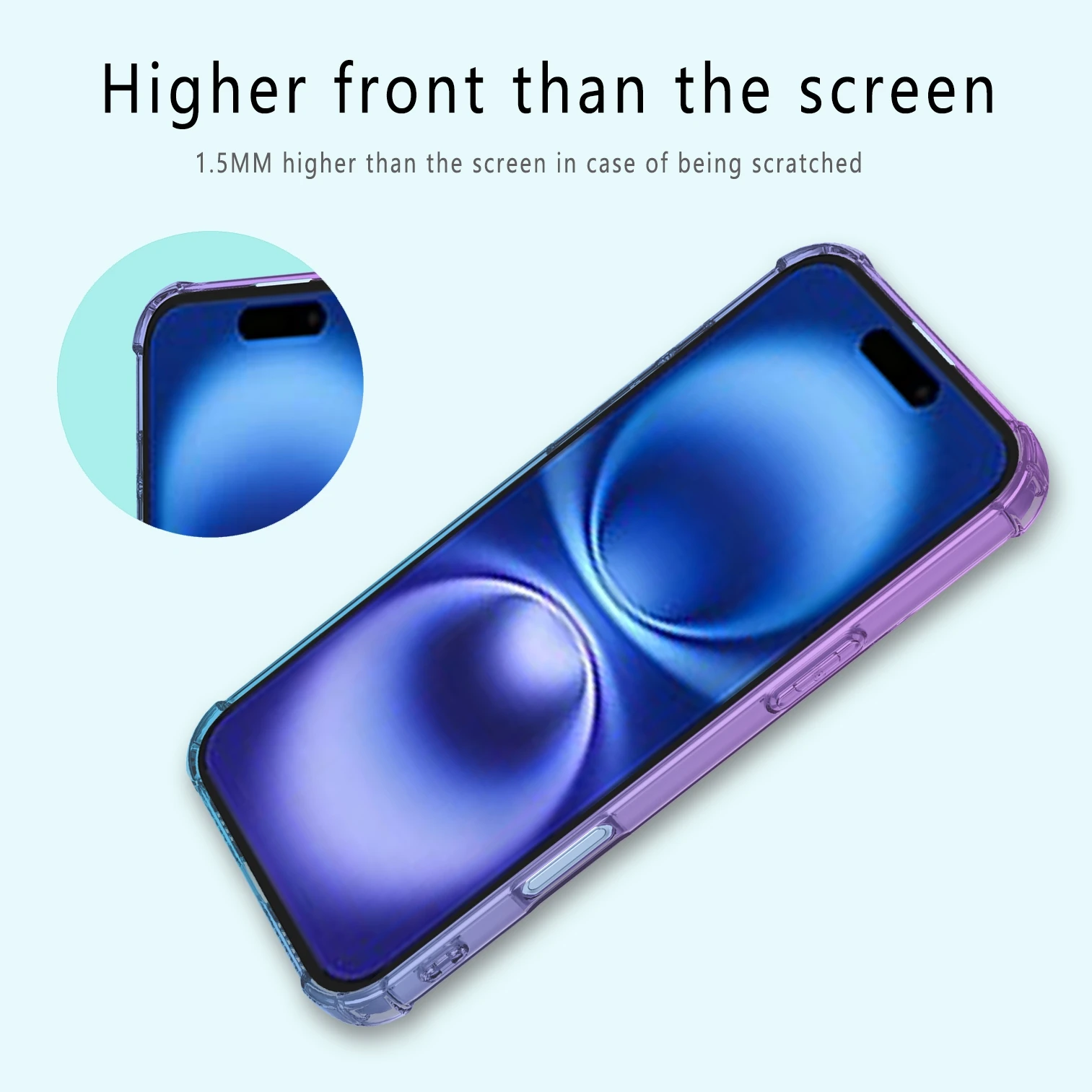 Nowe etui z gradientem TPU, odporne na wstrząsy, z poduszką powietrzną, do Apple iPhone 17 Pro Max iPhone 17, ochronne etui na tył telefonu, obudowa, coque, fundas