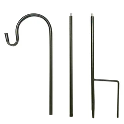 Shepherd Hooks Iron Crafts Hanging Gardens Decorative Courtyards Outdoor Rustproof Grounds Inserted Rod Curved Iron Hooks