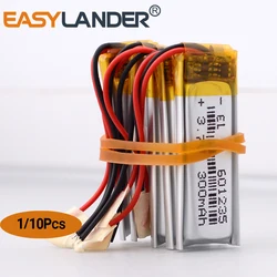3.7V 300mAh 601235 Rechargeable  Lithium Polymer Li-Po ion batteries For DIY Mp3 GPS PSP bluetooth Headphone Headset BC31 v5.0