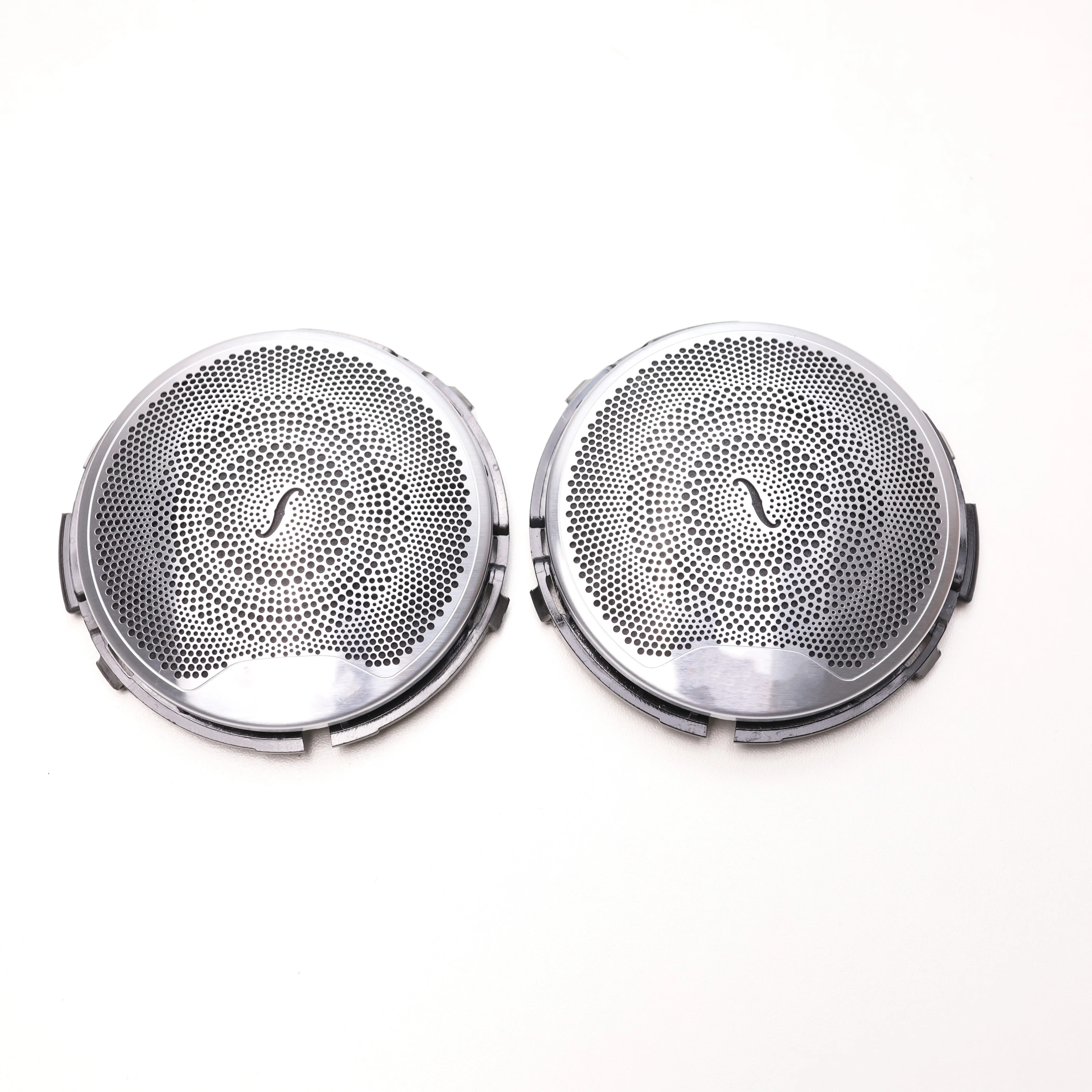 Car Mid Speaker Covers For Mercedes Benz GLC X253 W205 W213 E C AMG Class Series Silver Door Loudspeaker Midrange Lid Trim - view 4