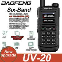 Baofeng UV-20 Walkie Talkie Air Band Wireless Copy Frequency Long Range Full Band Type-C 999CH AM FM Portable Two Way Ham Radios