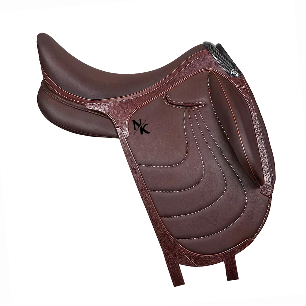 Professional British Equestrian Saddle Leather Wooden Frame Durable High Quality British Racing Products